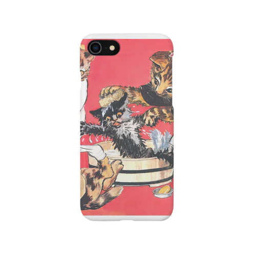 北澤楽天 ねこの行水 （1914） iPhone Smartphone Case