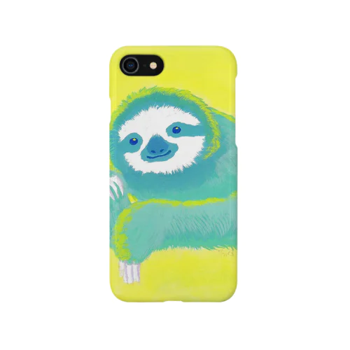 ナマケモノ3(アクリル画) iPhone Smartphone Case