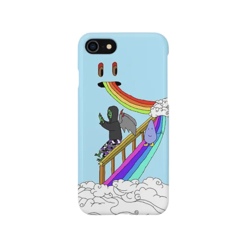 雲の上の世界 水色 iPhone Smartphone Case