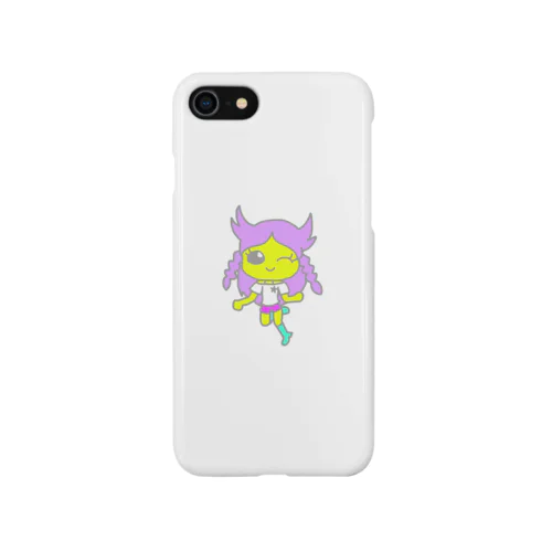 宇宙人の女の子 iPhone Smartphone Case