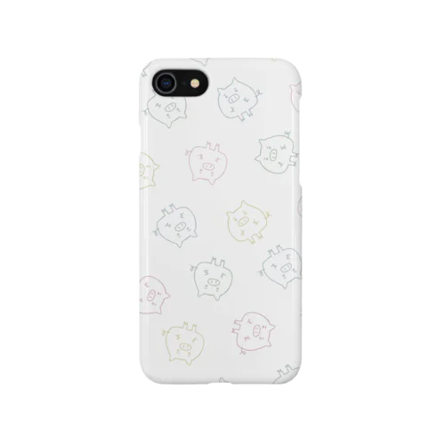 カラフルこぶた iPhone Smartphone Case