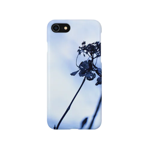 紫陽花と冬 iPhone Smartphone Case