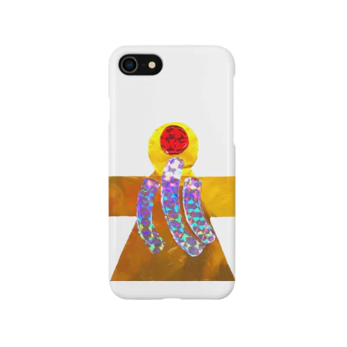 メタリックお守り宇宙人スマホケース iPhone Smartphone Case