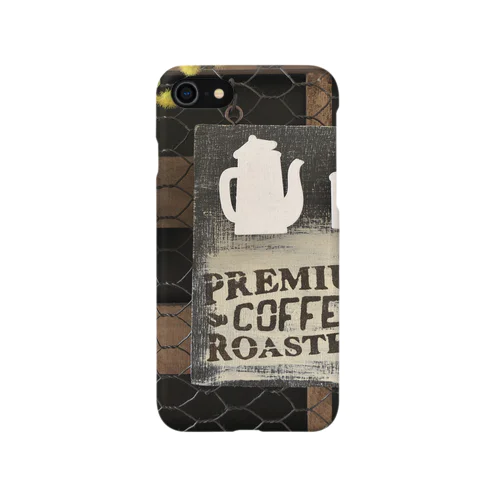 カフェ風クリップボード（ブラック） iPhone Smartphone Case