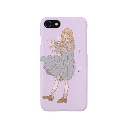 ふわふわ綿毛の女の子 iPhone Smartphone Case