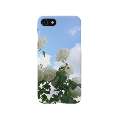 あおぞらと白バラ iPhone Smartphone Case