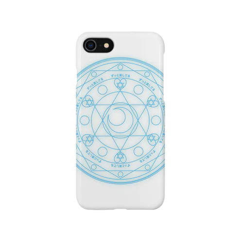 魔法陣〜水色〜 iPhone Smartphone Case