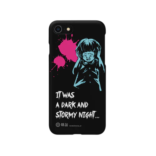 怖話-Girlイラスト4（iPhone6 Case Black） iPhone Smartphone Case