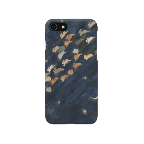 月と金星と流れ星 iPhone Smartphone Case