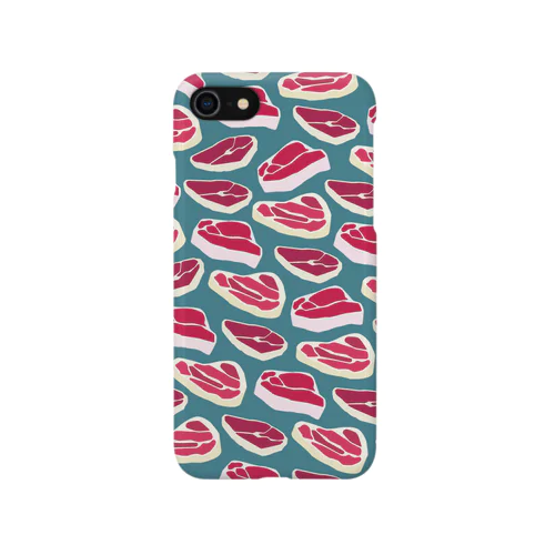 生肉のiPhoneケース(セージブルー) iPhone Smartphone Case