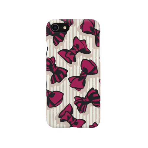 赤いリボンｘタテジマ iPhone Smartphone Case