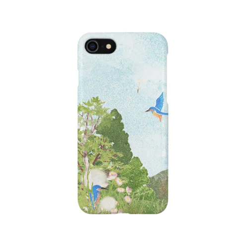 カワセミのいる風景 iPhone Smartphone Case