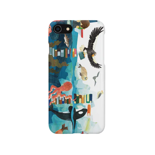 知床の海の生きものたち iPhone Smartphone Case
