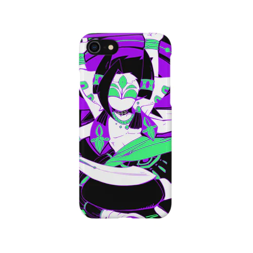 青ガネーシャン iPhone Smartphone Case