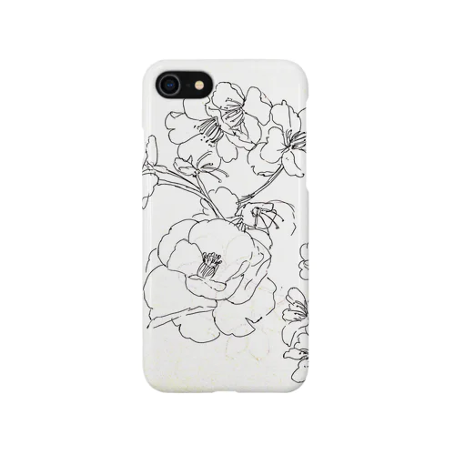 椿春爛漫　"Camellia and Primavera" iPhone Smartphone Case