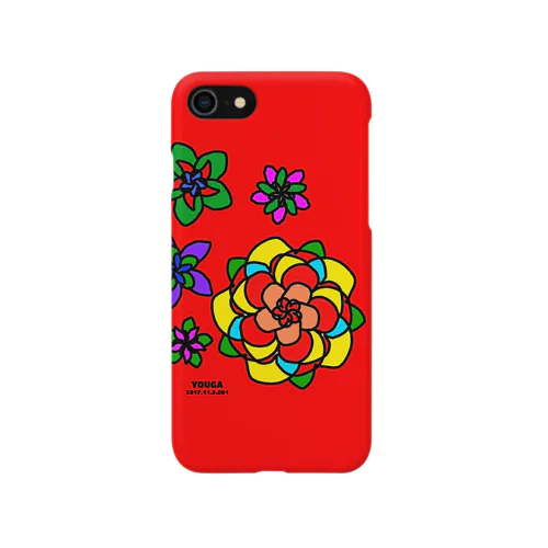 赤い花　　　昭和レトロ iPhone Smartphone Case