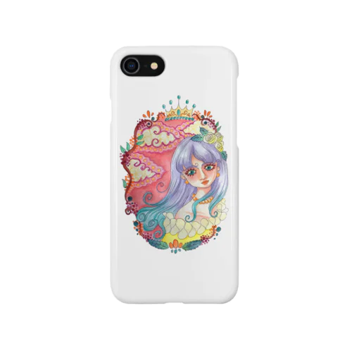 夕日のブルー iPhone Smartphone Case