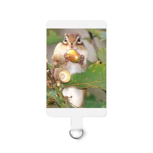 【もう１つ】サロベツで冬眠前のシマリス Smartphone Strap