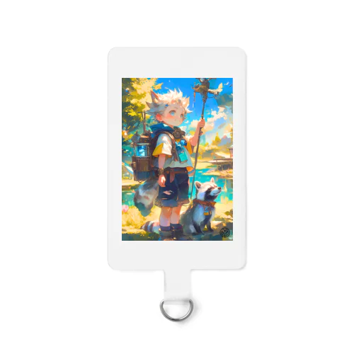 【アライグマ】ともだちシリーズ Smartphone Strap