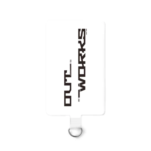 OUT WORKS original logo(white)2 Smartphone Strap