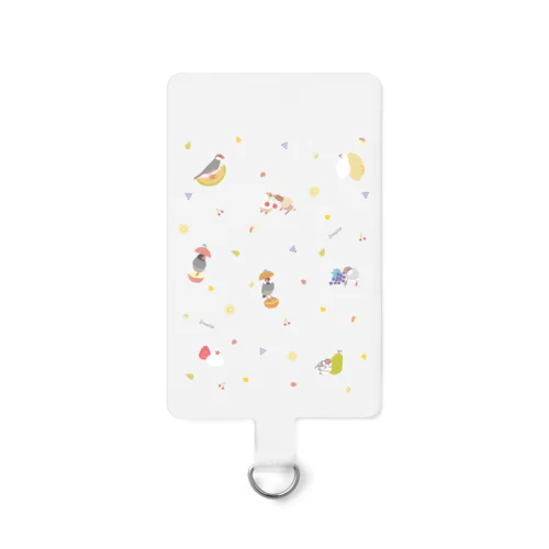 文鳥さんとフルーツ Smartphone Strap