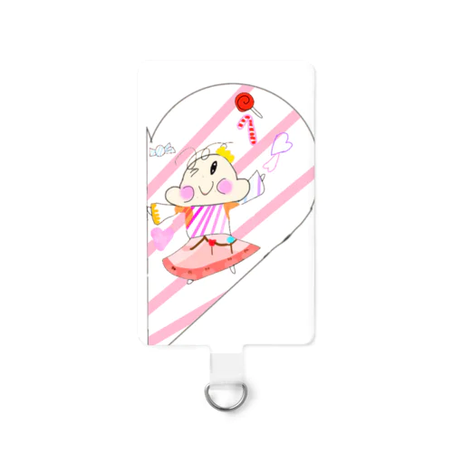 ハートりんごと繋がる！！おもちハート Smartphone Strap