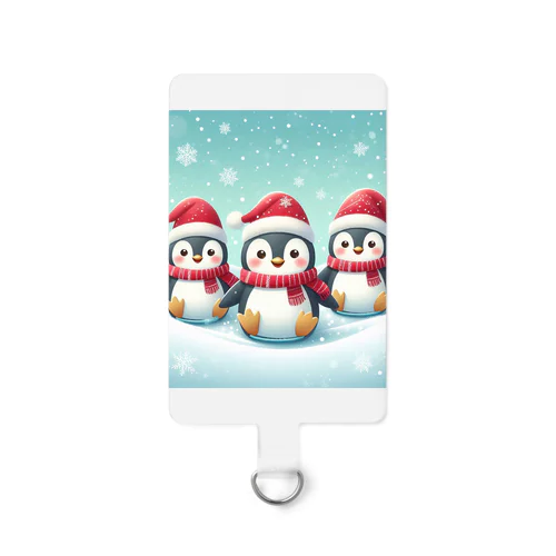 クリスマスペンギン Smartphone Strap