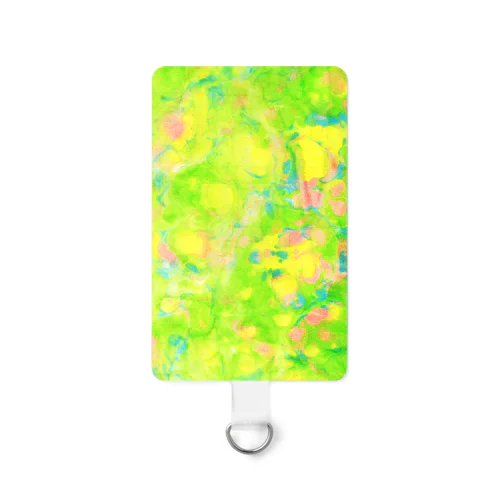 マーブリング模様　はらっぱ Smartphone Strap