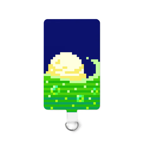 クリームソーダウェーブ【ドット絵】@スマホ Smartphone Strap