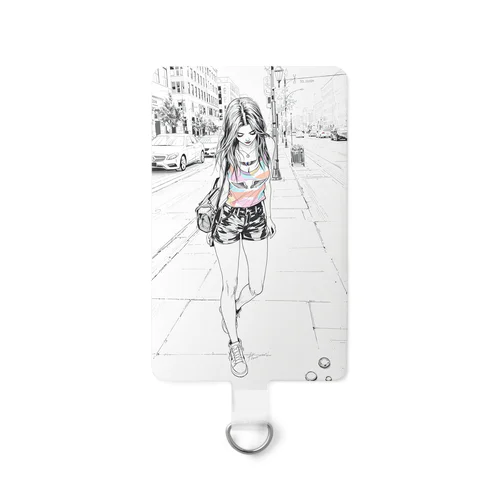 隠れた宝石を探す人 Smartphone Strap