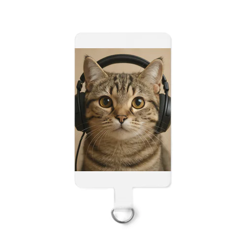 ヘッドフォンキャット Smartphone Strap