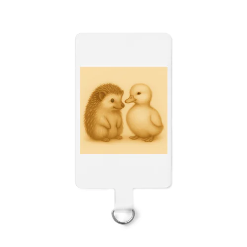 ハリネズミとアヒル05 Smartphone Strap