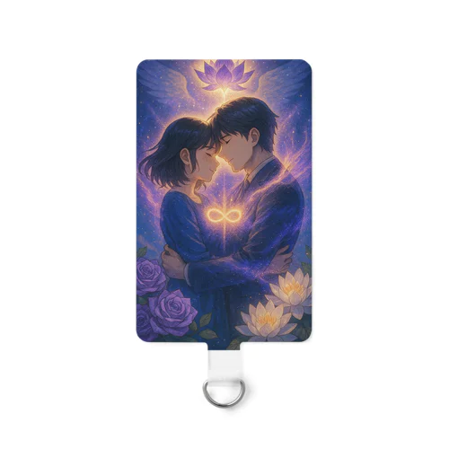 ツインレイ一ヒーリングアートグッズ Smartphone Strap