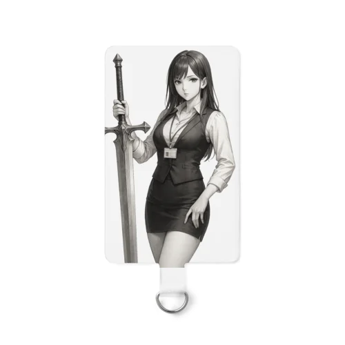 OL×武器（大剣）背景透過-墨のしらべ- Smartphone Strap