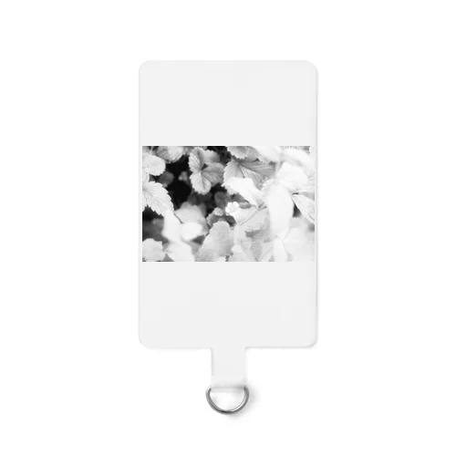 モノクロフラワー（野いちご） Smartphone Strap