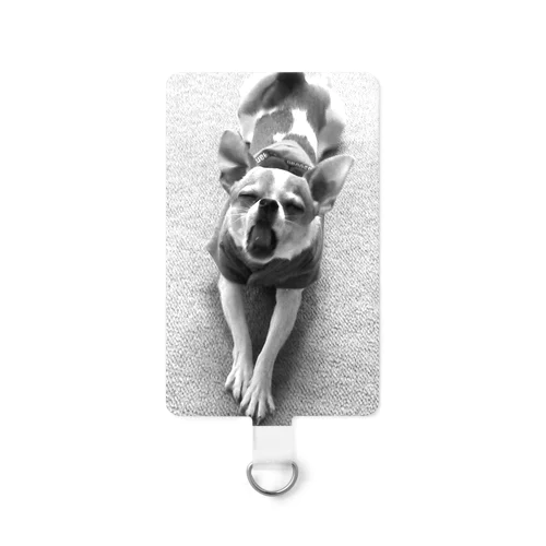 モノクロチワワ（あくび） Smartphone Strap