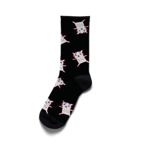 ねこのひょんのにゃくつした☆黒色系 Socks