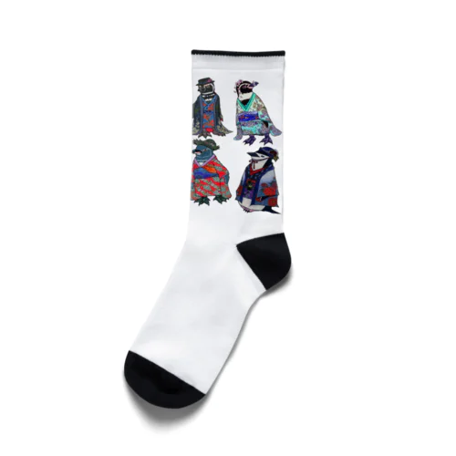 Kimono Penguins Socks