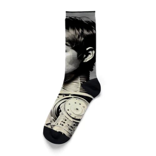 Cyber android girl   iron gene series D85-P/F Socks