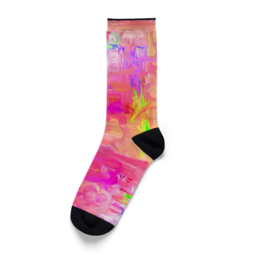 こっそりおはな　靴下ばーじょん(ピンク) Socks