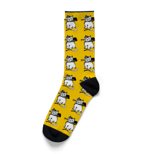 子猫ちゃん！くつした（キイロ） Socks