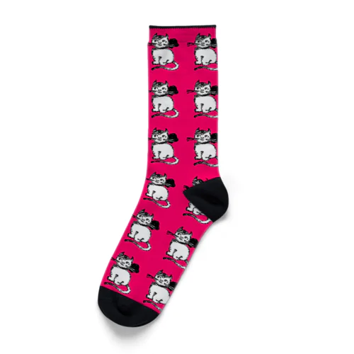 子猫ちゃん！くつした（ピンク） Socks