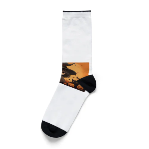 魔女っ子MEGU ハロウイン風 Socks