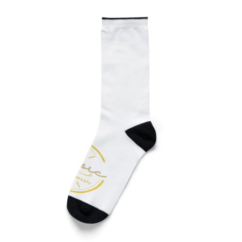 Z.music イエローロゴ Socks