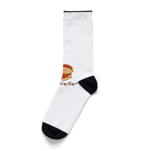 しあわせを運ぶふうせん地蔵さま Socks