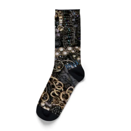 チェーン盛りソックス｜足枷　#掬衣シリーズ Socks