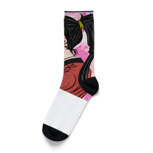 どこかで見たような侍女子です。(=^・^=) Socks