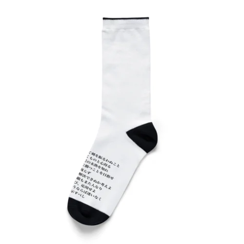剣士の心得10箇条 Socks