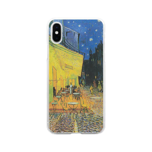 ゴッホ / 夜のカフェテラス / 1888 / Terrasse du café le soir Soft Clear Smartphone Case