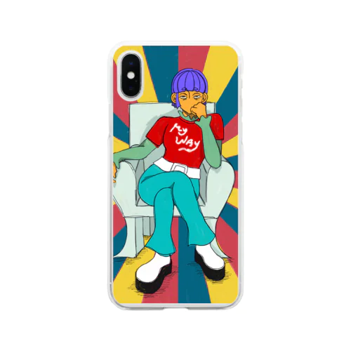 私しか信じない美 Soft Clear Smartphone Case